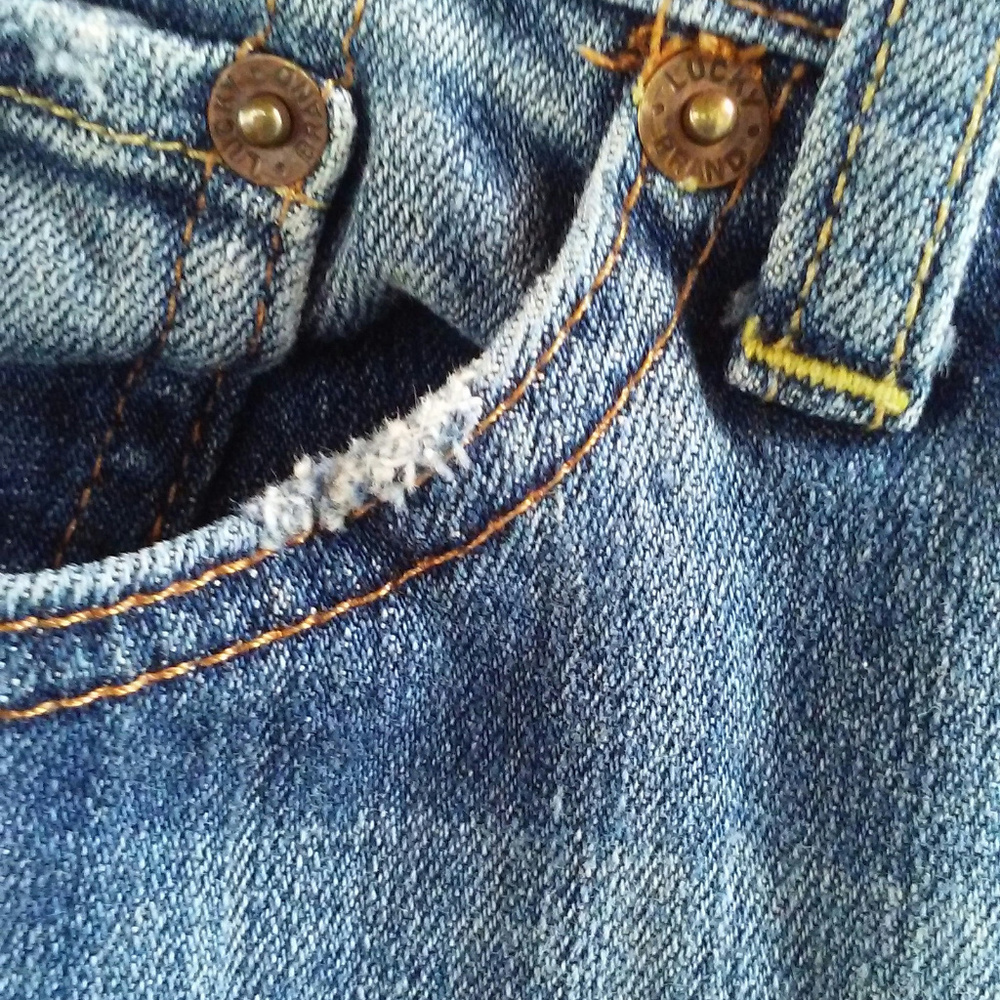 Lucky Brand jeans Size 4/27 Midrise flare Blue - Picture 8 of 8